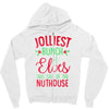 jolliest bunch of elves this side of the nuthouse Zipper Hoodie