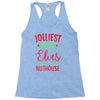 jolliest bunch of elves this side of the nuthouse Racerback Tank