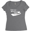 i'm on a boat Women's Triblend Scoop T-shirt