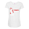 i tried it at home Maternity Scoop Neck T-shirt