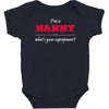 i'm a nanny what's your superpower Baby Bodysuit