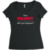 i'm a nanny what's your superpower Women's Triblend Scoop T-shirt