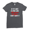 if it's not a love like roseanne &amp; dan i don't want it Ladies Fitted T-Shirt