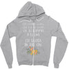 ice cream or a felony Zipper Hoodie