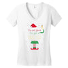 i'm not short i'm just a tall elf Women's V-Neck T-Shirt