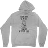 i work hard so my cat can live a better life Unisex Hoodie