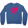 kawaii suki cute heart tee japanese kanji Crewneck Sweatshirt