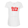 i only like ny as a friend Maternity Scoop Neck T-shirt