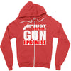 just one more gun i promise Zipper Hoodie