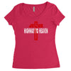 jesus highway to heaven Women's Triblend Scoop T-shirt