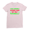 imake horrible since puns but only periodicaly Ladies Fitted T-Shirt