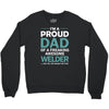 i'm a proud dad of freaking awesome welder Crewneck Sweatshirt