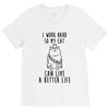 i work hard so my cat can live a better life V-Neck Tee