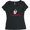 it all starts Women's Triblend Scoop T-shirt