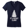 it's a beaut clark! Women's V-Neck T-Shirt