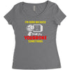 i'm here because you broke something Women's Triblend Scoop T-shirt
