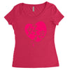 kawaii suki cute heart tee japanese kanji Women's Triblend Scoop T-shirt