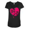 kawaii suki cute heart tee japanese kanji Maternity Scoop Neck T-shirt