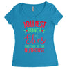 jolliest bunch of elves this side of the nuthouse Women's Triblend Scoop T-shirt