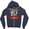 i'm here because you broke something Zipper Hoodie