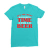 it's the most wonderful time for a beer Ladies Fitted T-Shirt