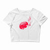 joint smoking brain Crop Top