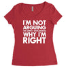 i'm not arguing i'm simply explaining why i'm right Women's Triblend Scoop T-shirt
