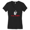 it all starts Women's V-Neck T-Shirt