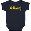 it's a surname thing Baby Bodysuit