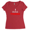 i was there Women's Triblend Scoop T-shirt