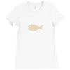 fish Ladies Fitted T-Shirt