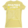 November Girl Facts Scorpio Ladies Fitted T-Shirt