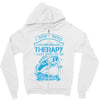 I Dont Need Therapy Need Fishing Zipper Hoodie
