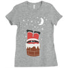 christmas chimney Ladies Fitted T-Shirt