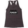 sunday funday t shirt funny jersey shore football Racerback Tank
