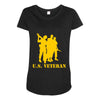 us veteran Maternity Scoop Neck T-shirt