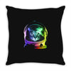 astronaut space cat Throw Pillow