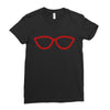 kacamata red Ladies Fitted T-Shirt