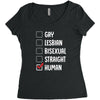 Lgbt Checklist Women's Triblend Scoop T-shirt