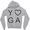 yoga heart Zipper Hoodie