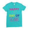 happy laft day of school Ladies Fitted T-Shirt