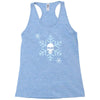 skull snowflakes alternative christmas jumper Racerback Tank