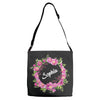 Floral Baby Name Adjustable Strap Totes