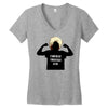 khabib nurmagomedov silouhette Women's V-Neck T-Shirt