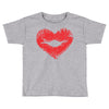 lip print heart Toddler T-shirt