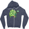 tortue nazie zombie Zipper Hoodie