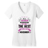 All Women Created Equal But The Best Born In November Women's V-Neck T-Shirt