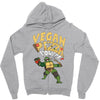 vegan pizza power Zipper Hoodie