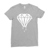 dripping diamond logo Ladies Fitted T-Shirt