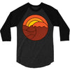 sunset circle 3/4 Sleeve Shirt